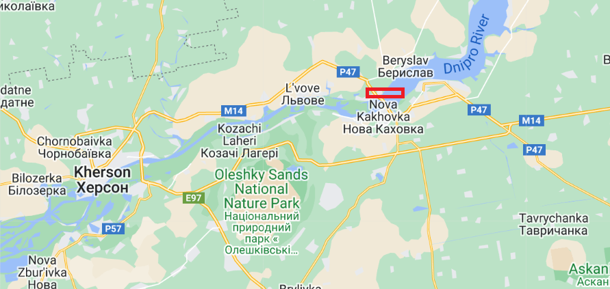 Kakhovka strategic hub: power plant location and significance